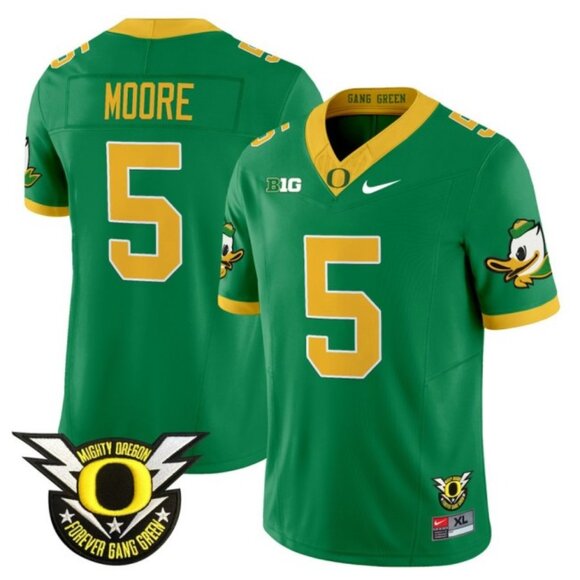 Mens Youths  Kids Dante Moore Vapor Jersey Green Stitched - Picture 1 of 1